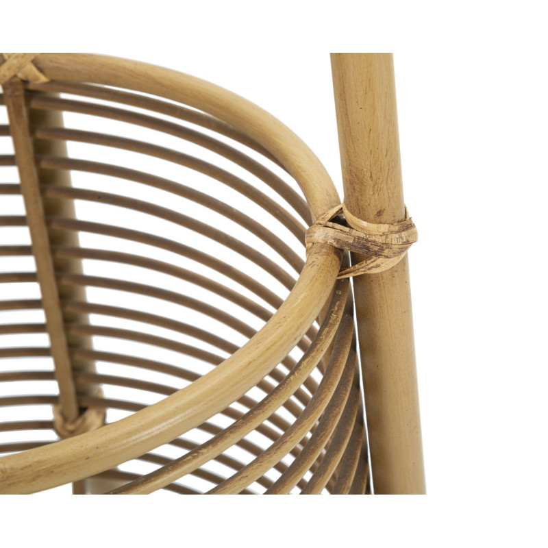 Porte manteau bohème chic Rotin Naturel Tressé Métal Panama 49 cm 