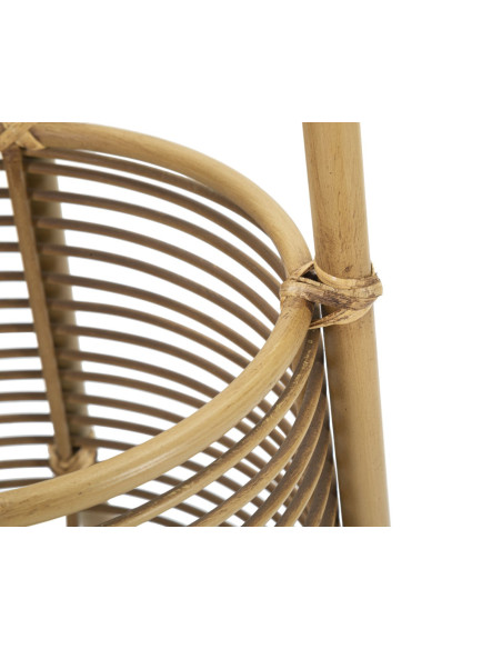 Porte manteau bohème chic Rotin Naturel Tressé Métal Panama 49 cm 