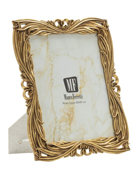 Grand Cadre photo design baroque pour photo 20x25 Résine Doré Barok 
