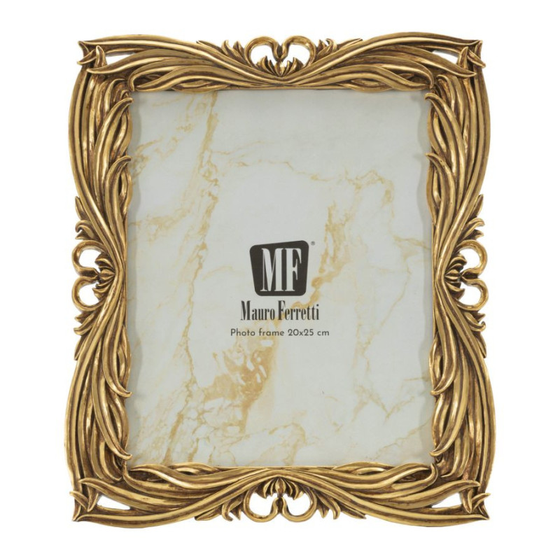 Grand Cadre photo design baroque pour photo 20x25 Résine Doré Barok 