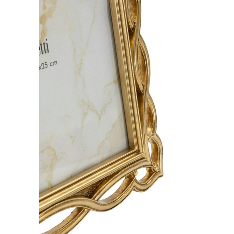 Grand Cadre photo design chic Vagues pour photo 20x25 Résine Doré Wave 