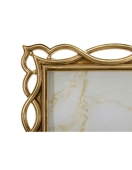 Grand Cadre photo design chic Vagues pour photo 20x25 Résine Doré Wave 