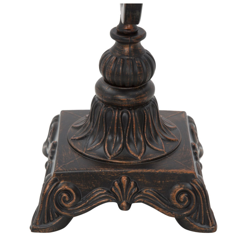 Lampe design industrielle chic Globe terrestre Métal Rouille World H 40 cm 