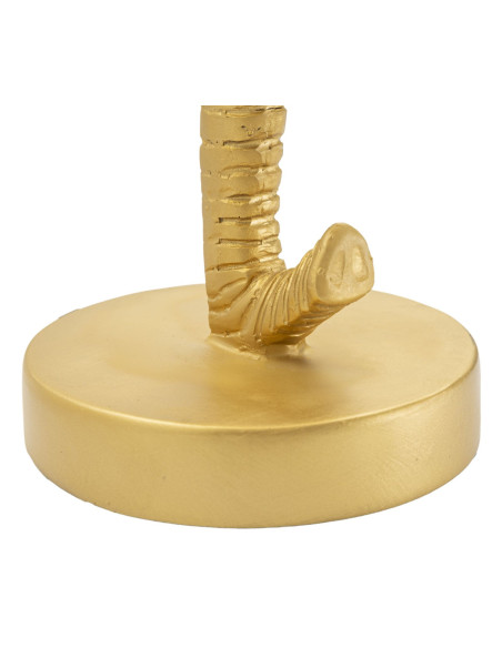 Lampe à poser design original Éléphant Résine Métal Doré Tissu Noir Elefante H 43 cm 