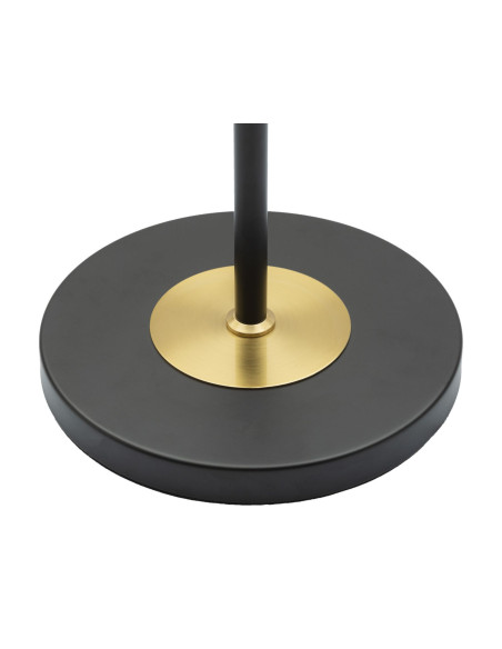 Grand Lampadaire sur pied design art déco Métal Doré Noir Tissu Levels H 153 cm 