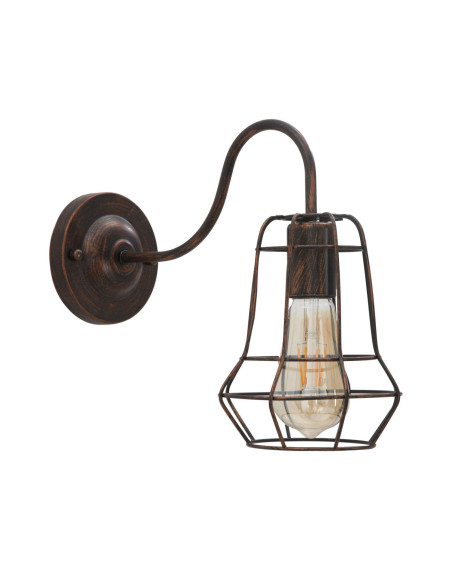 Applique murale design industrielle chic Métal Rouille Industry B 