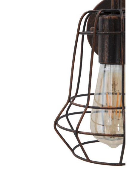 Applique murale design industrielle chic Métal Rouille Industry B 