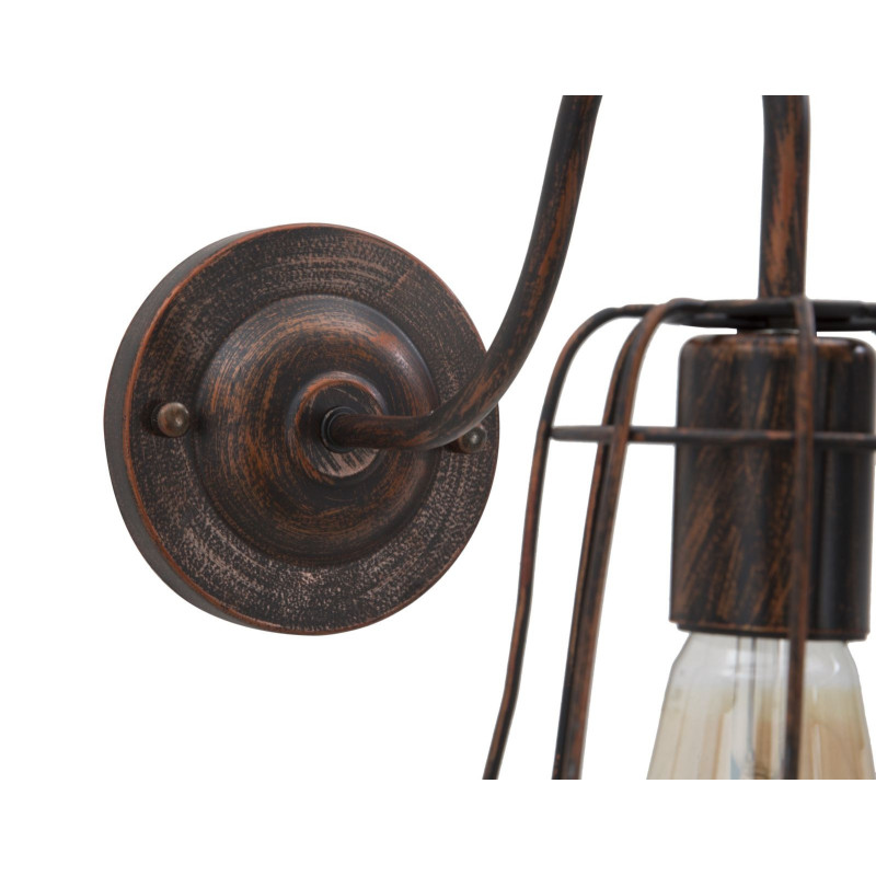 Applique murale design industrielle chic Métal Rouille Industry B 