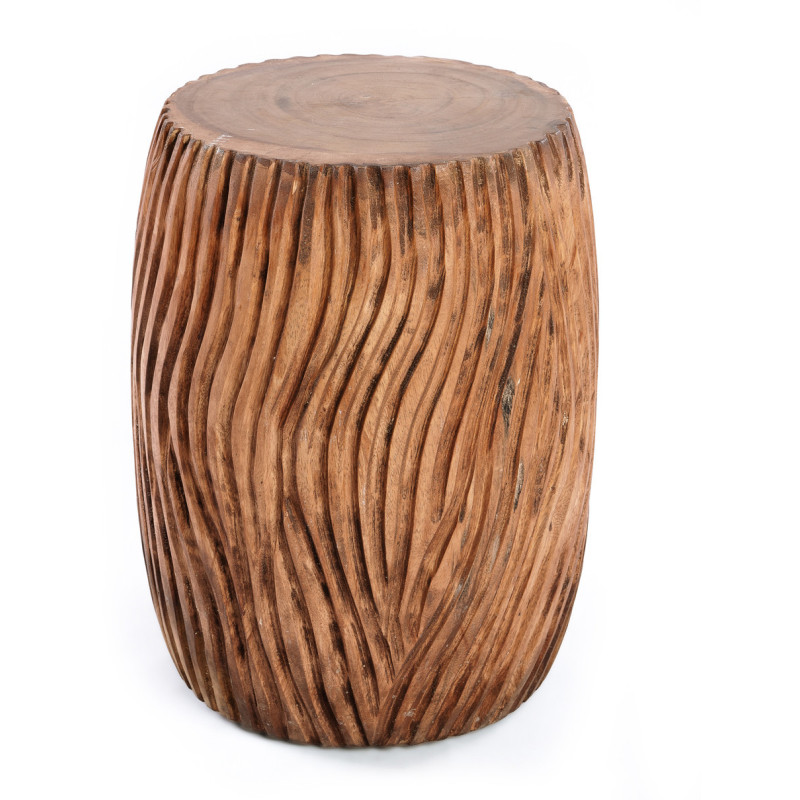 Table d'appoint moderne Ronde en Bois de suar Naturel The Celebes 