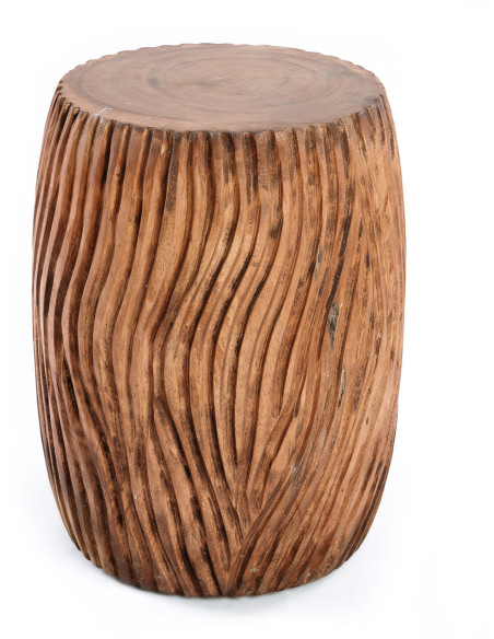 Table d'appoint moderne Ronde en Bois de suar Naturel The Celebes 