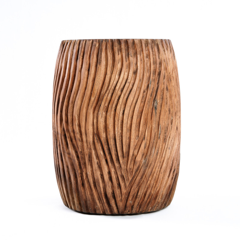 Table d'appoint moderne Ronde en Bois de suar Naturel The Celebes 