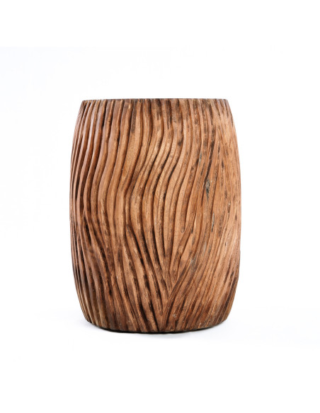 Table d'appoint moderne Ronde en Bois de suar Naturel The Celebes 