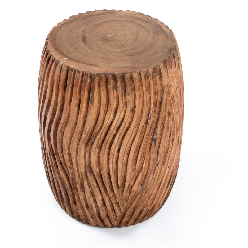 Table d'appoint moderne Ronde en Bois de suar Naturel The Celebes 