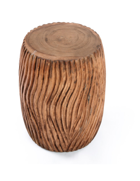 Table d'appoint moderne Ronde en Bois de suar Naturel The Celebes 