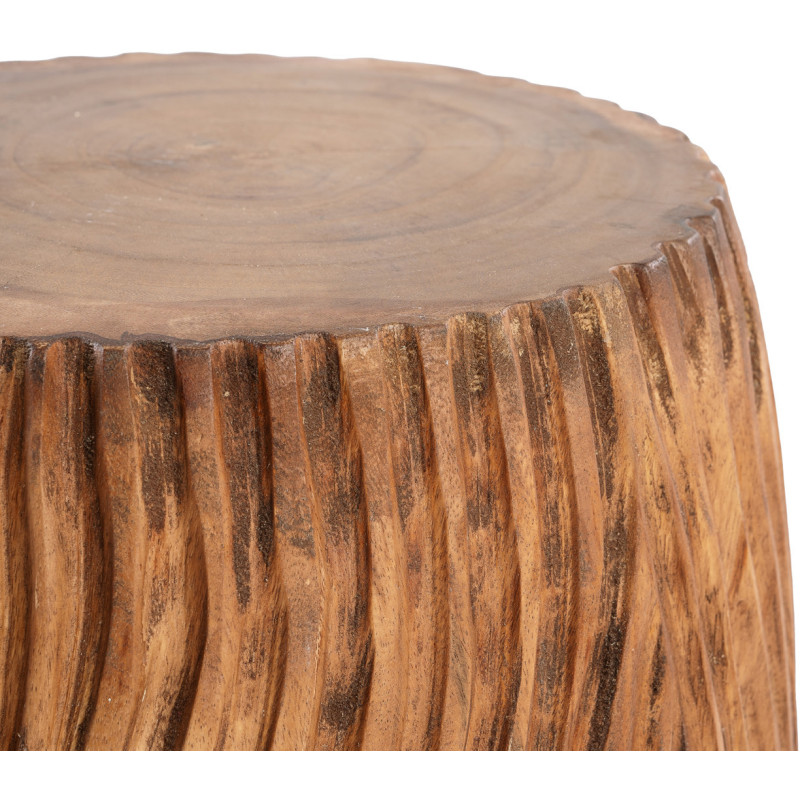Table d'appoint moderne Ronde en Bois de suar Naturel The Celebes 