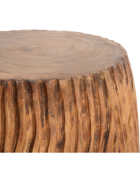 Table d'appoint moderne Ronde en Bois de suar Naturel The Celebes 