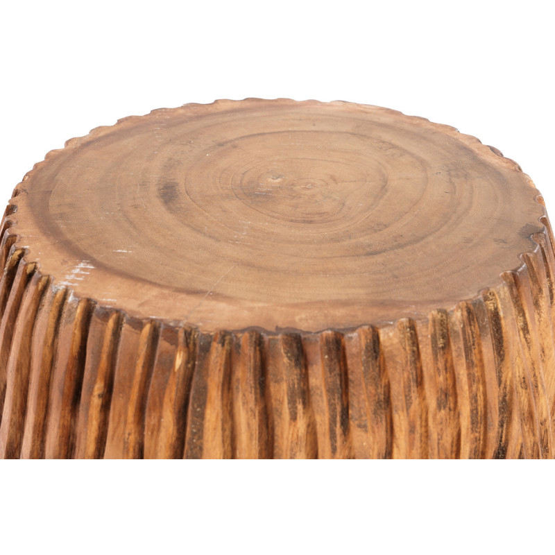 Table d'appoint moderne Ronde en Bois de suar Naturel The Celebes 