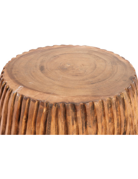 Table d'appoint moderne Ronde en Bois de suar Naturel The Celebes 