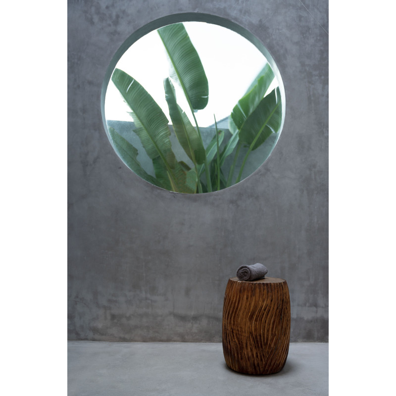 Table d'appoint moderne Ronde en Bois de suar Naturel The Celebes 