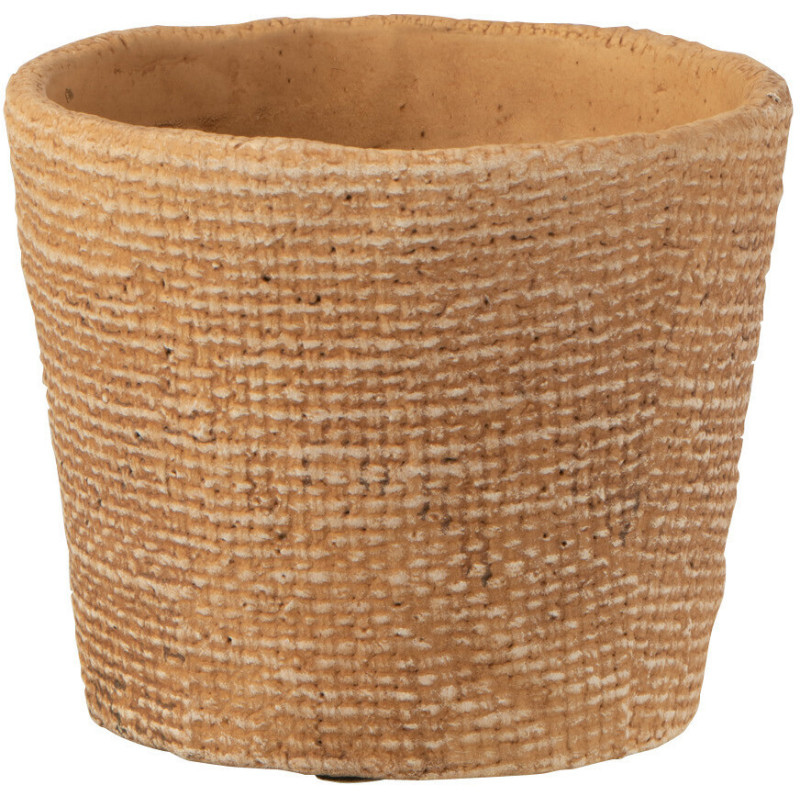Cache-pot en Ciment Sable Salma Diamètre 12 cm - 1