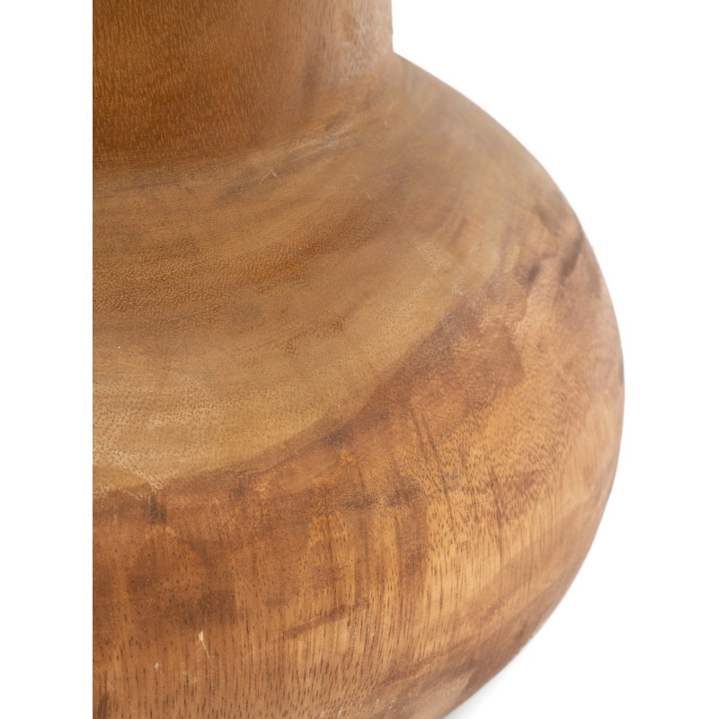 Tabouret original Rond en Bois de suar Naturel The Wayr 