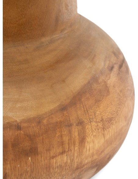 Tabouret original Rond en Bois de suar Naturel The Wayr 