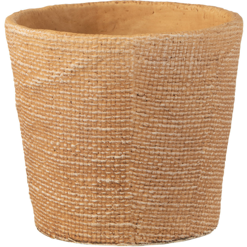 Cache-pot en Ciment Sable Salma Diamètre 16 cm - 1