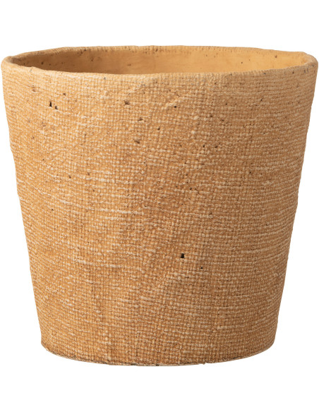Cache-pot en Ciment Sable Salma Diamètre 25 cm - 1