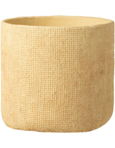 Cache-pot en Ciment Beige Sunny Diamètre 26 cm - 1
