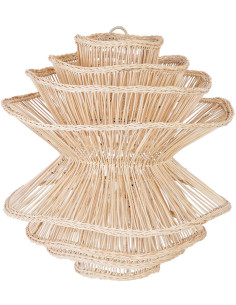 Abat jour original pour suspension 55 cm en Rotin Naturel The Shiitake 