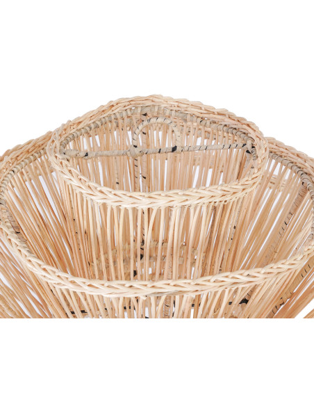 Abat jour original pour suspension 55 cm en Rotin Naturel The Shiitake 
