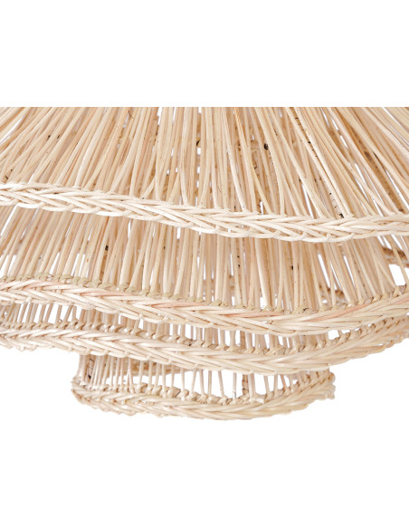 Abat jour original pour suspension 55 cm en Rotin Naturel The Shiitake 
