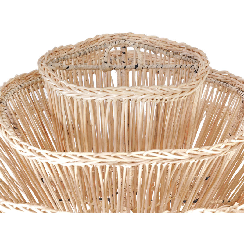 Abat jour original pour suspension 55 cm en Rotin Naturel The Shiitake 