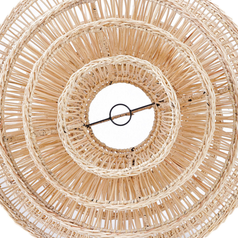 Abat jour original pour suspension 55 cm en Rotin Naturel The Shiitake 
