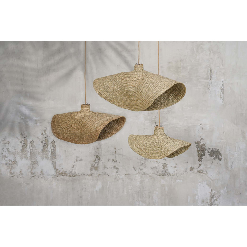 Abat-jour pour suspension XXL 100 cm Jacinthe d'eau Naturel The Qubba 