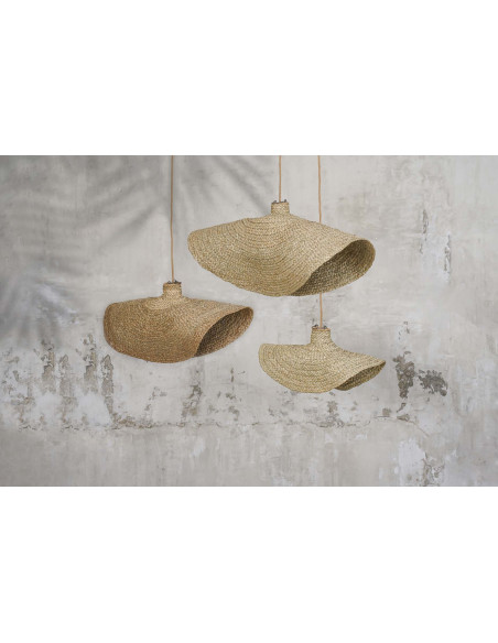 Abat-jour pour suspension XXL 100 cm Jacinthe d'eau Naturel The Qubba 