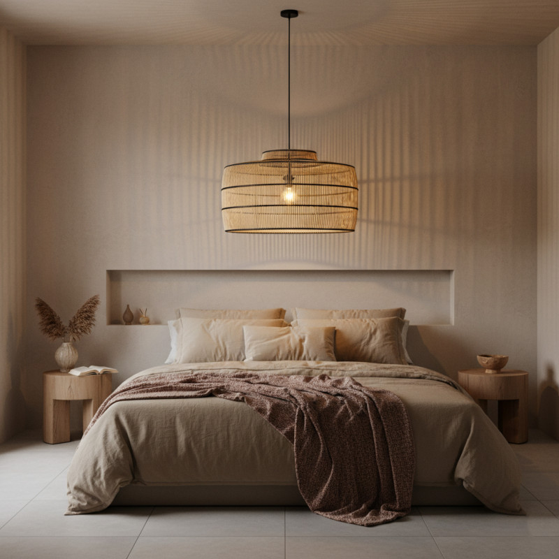 Suspension en rotin naturel 61 x 61 x...