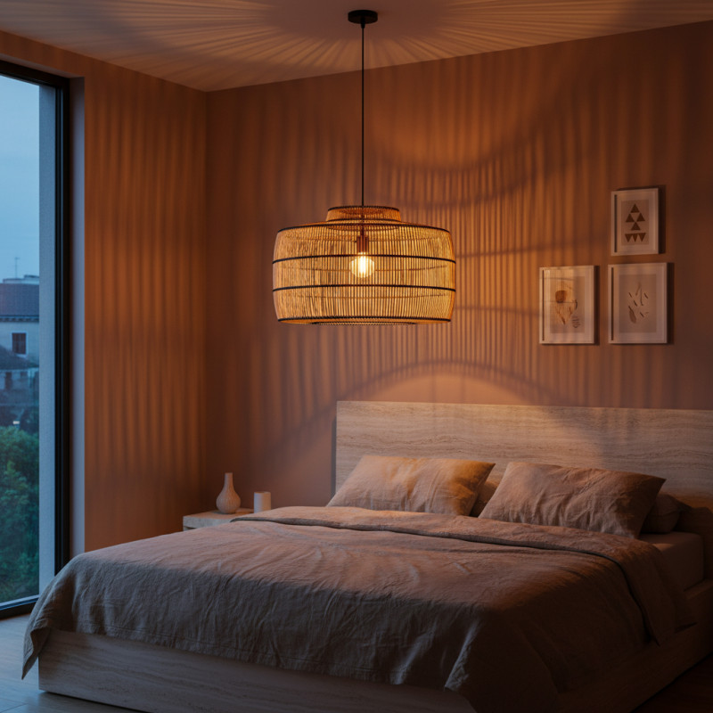 Suspension en rotin naturel 61 x 61 x...