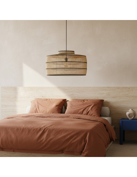 Suspension en rotin naturel 61 x 61 x 36 cm Stella