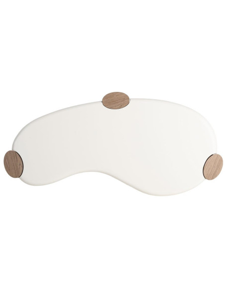 Table basse design Organique 125 cm Bois MDF Blanc Naturel Neonda