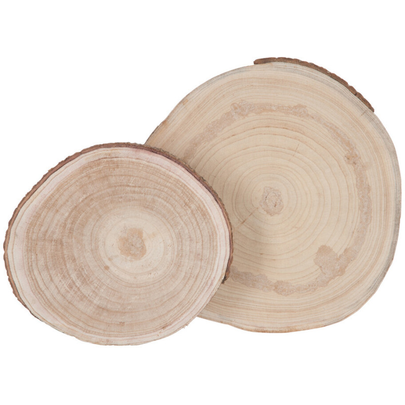 Plateau déco Rondin 25 cm Bois de...