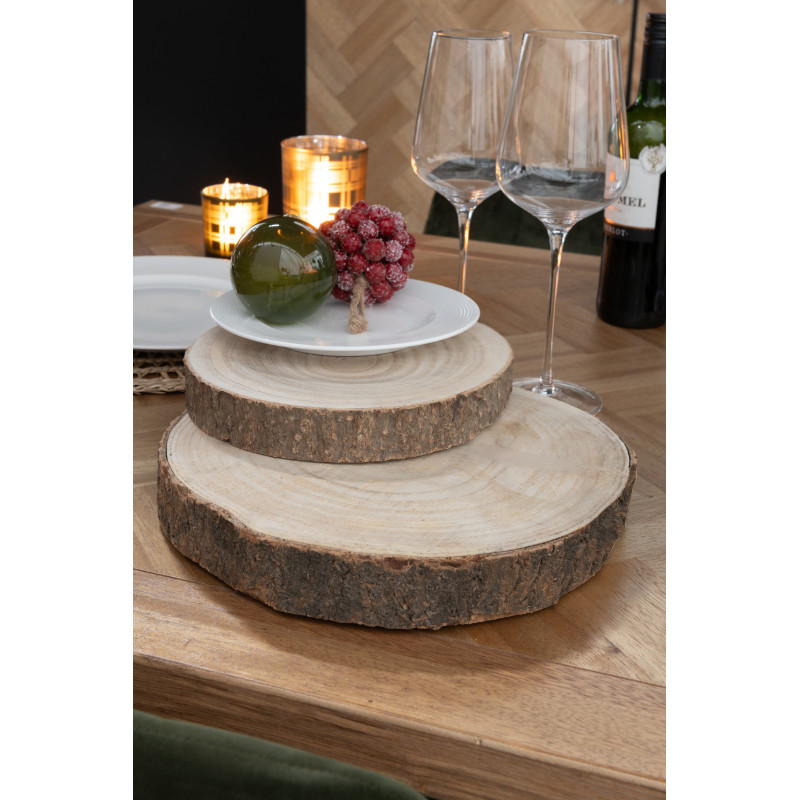 Plateau déco Rondin 25 cm Bois de...