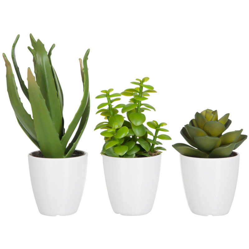 Lot de 3 Plantes artificielles déco D...