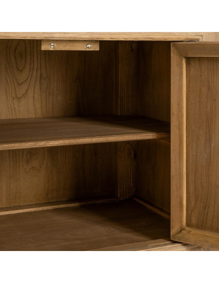 Buffet enfilade naturel en pin recyclé 240 cm Atelior