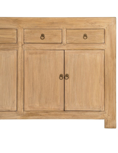 Buffet enfilade naturel en pin recyclé 240 cm Atelior