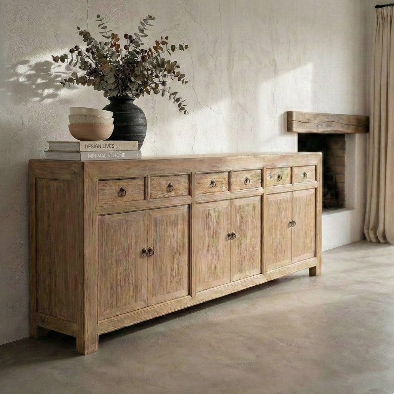 Buffet enfilade naturel en pin...