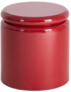 Table d’appoint en MDF laqué rouge 40 x 40 x 43 cm Lakëa