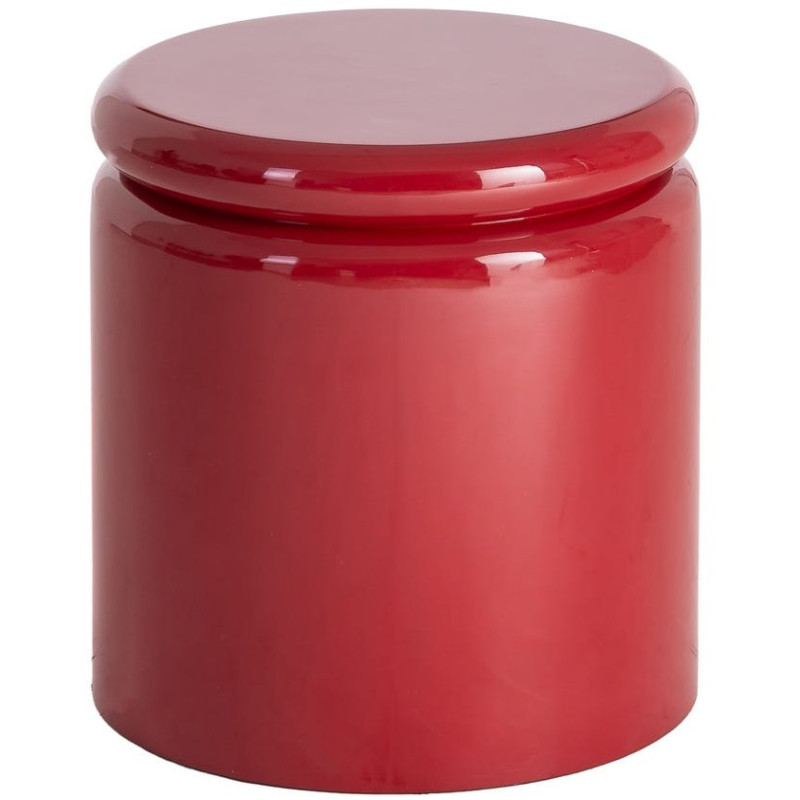 Table d’appoint en MDF laqué rouge 40...