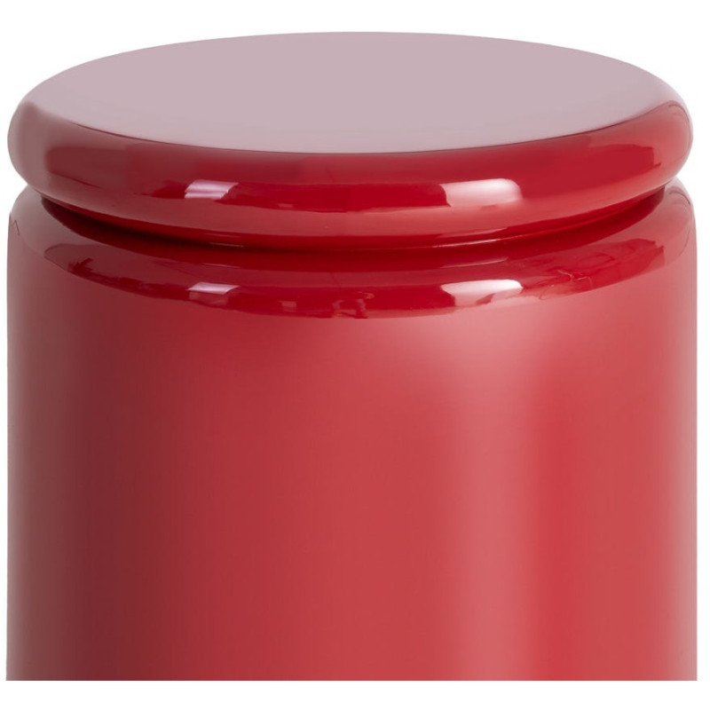 Table d’appoint en MDF laqué rouge 40...