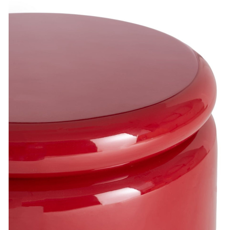 Table d’appoint en MDF laqué rouge 40...